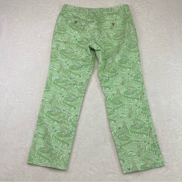 Men's Vineyard Vines Slim Fit Breaker Pants Green Pelican Fish Size 32 x 29 - Picture 6 of 9